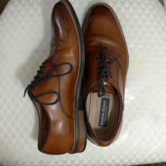 Aston grey leu leather Oxford shoes - Size 8(US) - Picture 4 of 9